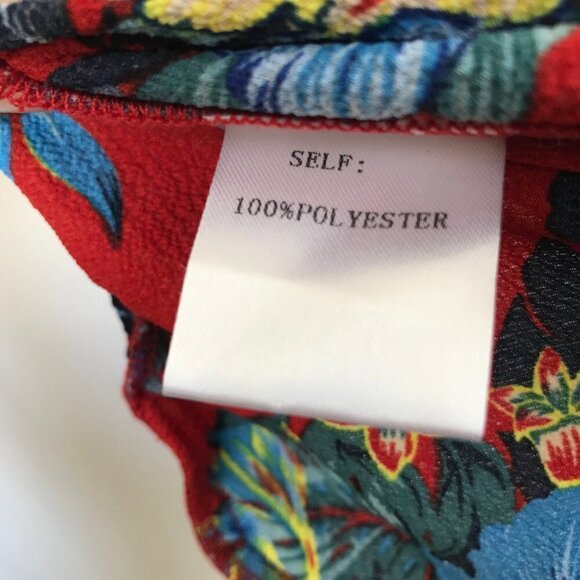 Easel Red Spring Floral Pants NWT - Picture 12 of 12